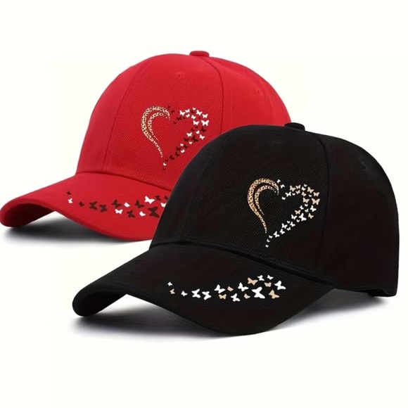 Red Baseball Cap for Everyday Wear Especially Valentine’s Day BRAND NEW - Picture 3 of 3